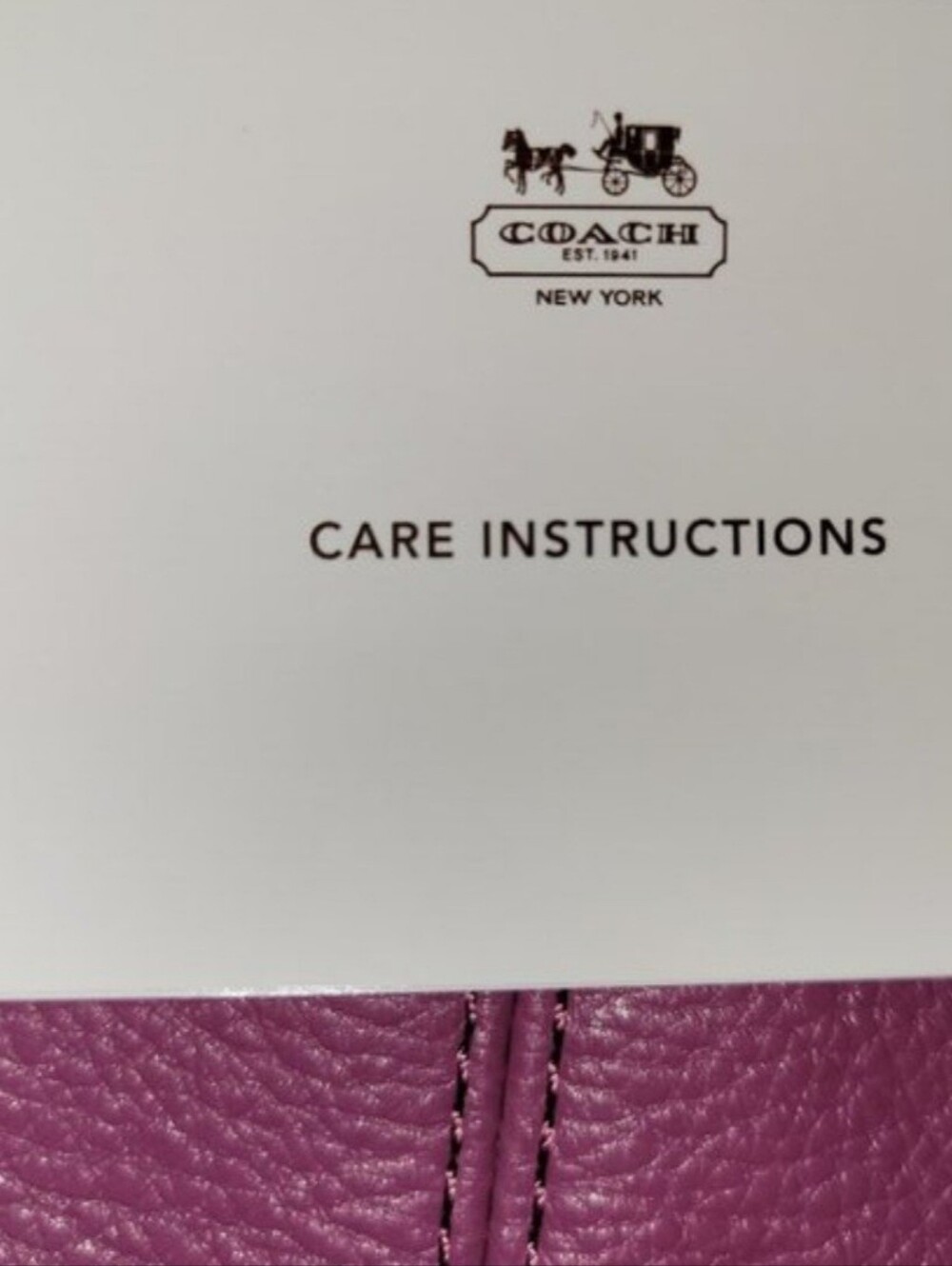 Genuine Coach Park Leather Carrie Bag in Rose with Silver Hardware NWT - Picture 9 of 13